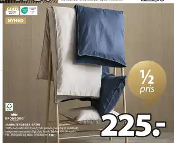 JYSK SANNA SENGESÆT I SATIN tilbud