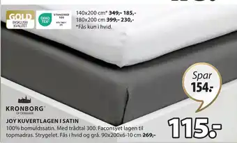 JOY KUVERTLAGEN I SATIN
