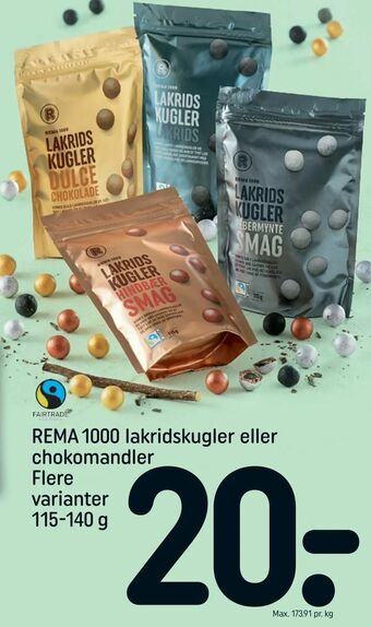 REMA 1000 REMA 1000 lakridskugler eller chokomandler tilbud