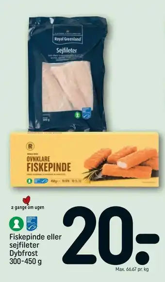 Fiskepinde eller sejfileter