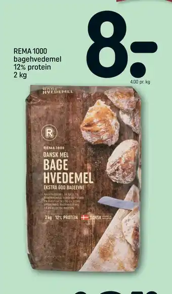 REMA 1000 REMA 1000 bagehvedemel 12% protein tilbud