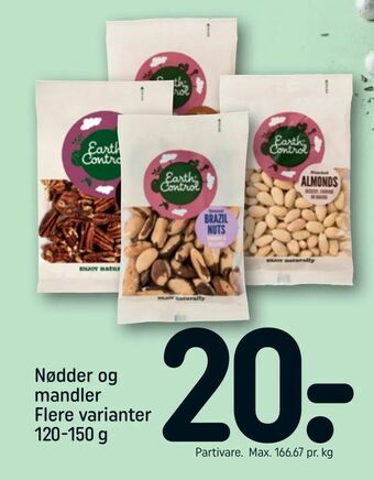 REMA 1000 Nødder og mandler tilbud