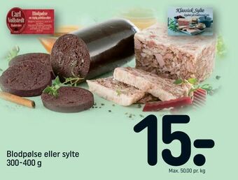 REMA 1000 Blodpølse eller sylte tilbud