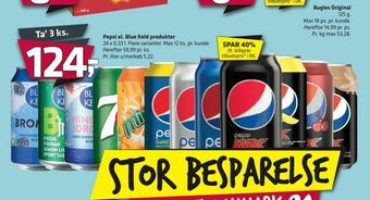 Fleggaard Pepsi el. Blue Keld produkter tilbud