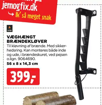 jem & fix VÆGHÆNGT BRÆNDEKLØVER tilbud