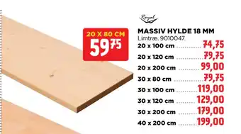jem & fix MASSIV HYLDE 18 MM tilbud