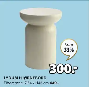 JYSK LYDUM HJØRNEBORD tilbud