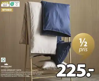 JYSK SANNA SENGESÆT I SATIN tilbud