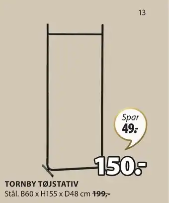 JYSK TORNBY TØJSTATIV tilbud