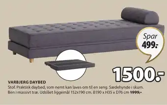 JYSK VARBJERG DAYBED tilbud