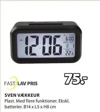 JYSK SVEN VÆKKEUR tilbud