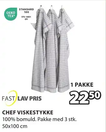 JYSK CHEF VISKESTYKKE tilbud