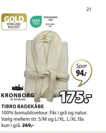 JYSK TIBRO BADEKÅBE tilbud