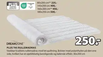 JYSK PLUS T45 RULLEMADRAS tilbud
