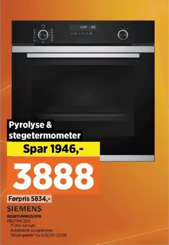 Power INDBYGNINGSOVN HB278ACSOS tilbud