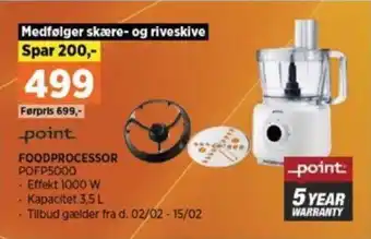 Power FOODPROCESSOR POFP5000 tilbud