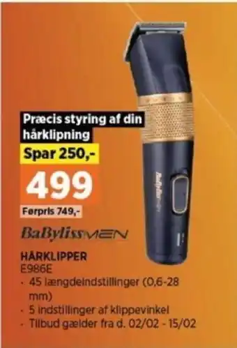 HÅRKLIPPER E986E