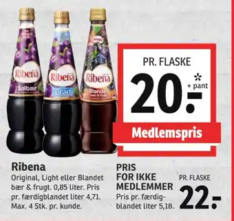 SPAR Ribena tilbud