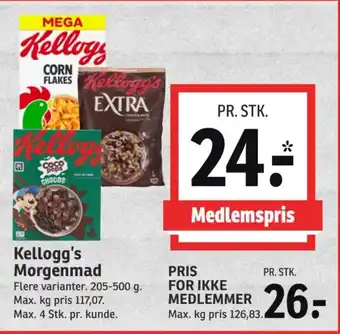 SPAR Kellogg's Morgenmad tilbud