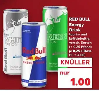 Kaufland RED BULL Energy Drink tilbud