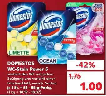 Kaufland DE DOMESTOS WC-Stein Power 5 tilbud