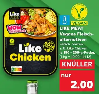 Kaufland LIKE MEAT Vegane Fleisch-alternativen tilbud