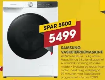 Punkt1 Samsung Vasketørremaskine tilbud