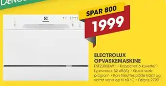 Punkt1 Electrolux Opvaskemaskine ESF2300DW1 tilbud
