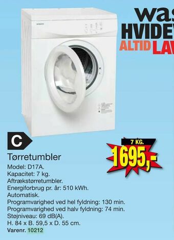 Harald Nyborg Tørretumbler tilbud
