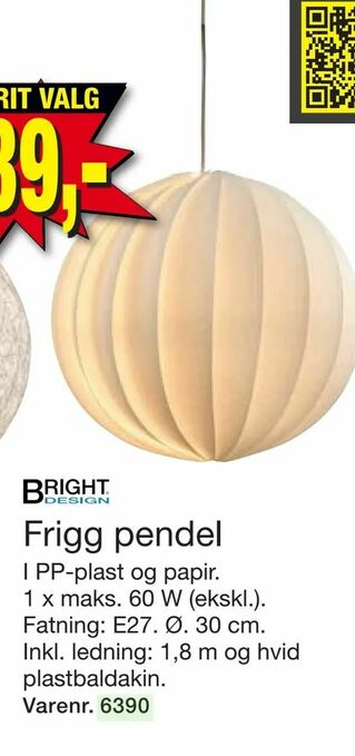 Harald Nyborg Frigg pendel tilbud