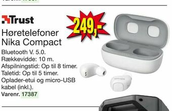 Harald Nyborg Høretelefoner Nika Compact tilbud