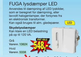 Harald Nyborg FUGA lysdæmper LED tilbud