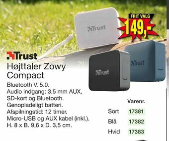 Harald Nyborg Højttaler Zowy Compact tilbud