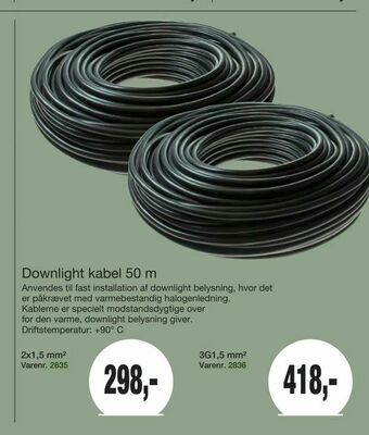 Harald Nyborg Downlight kabel 50 m tilbud