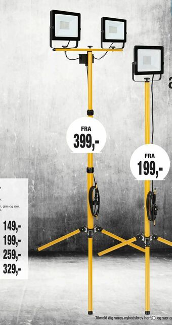 Harald Nyborg Arbejdslampe på stativ tilbud