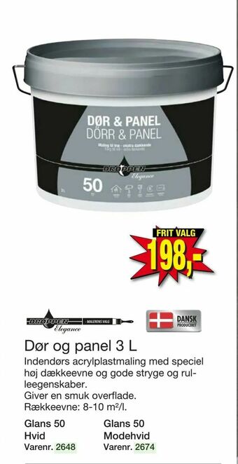 Harald Nyborg Dør og panel 3 L tilbud