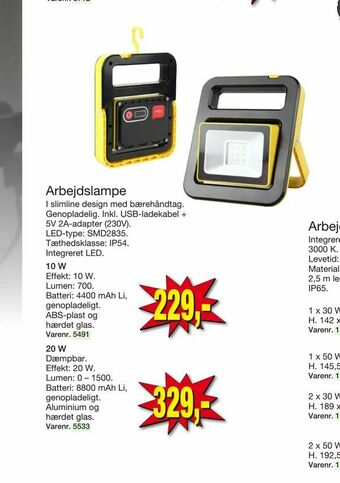 Harald Nyborg Arbejdslampe tilbud