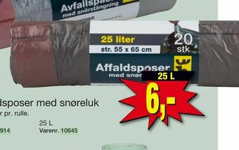 Harald Nyborg Affaldsposer med snøreluk tilbud