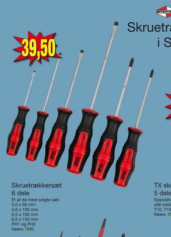 Harald Nyborg Skruetrækkersæt 6 dele tilbud