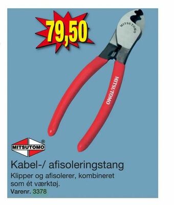 Harald Nyborg Kabel-/ afisoleringstang tilbud