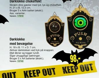 Harald Nyborg Dørklokke med bevægelse tilbud