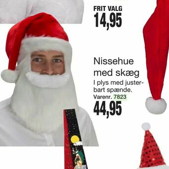 Harald Nyborg Nissehue med skæg tilbud