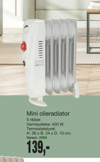 Harald Nyborg Mini olieradiator tilbud