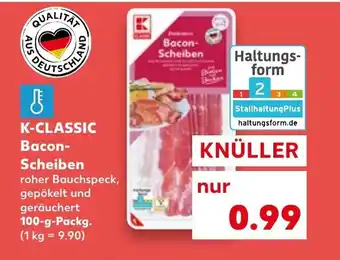 Kaufland K-CLASSIC Bacon-Scheiben tilbud