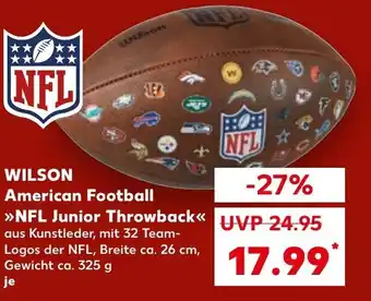 Kaufland WILSON American Football »NFL Junior Throwback<< tilbud