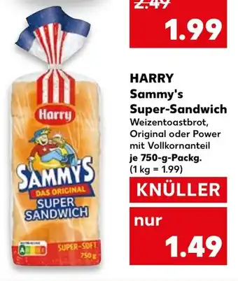 Kaufland DE HARRY Sammy's Super-Sandwich tilbud