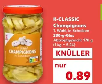 Kaufland K-CLASSIC Champignons tilbud