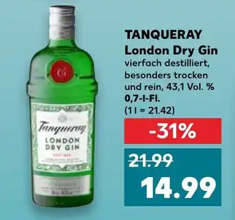 Kaufland TANQUERAY London Dry Gin tilbud