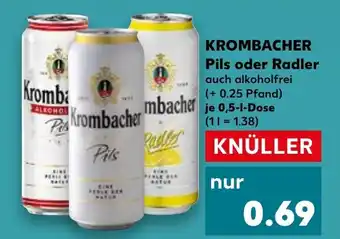 Kaufland KROMBACHER Pils oder Radler tilbud