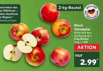 Kaufland Dtsch. Tafeläpfel tilbud